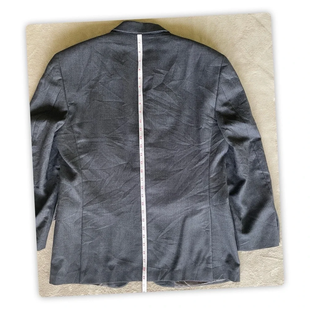 Brooks Brothers 346 Madison Fit Wool Sport Coat Blazer Gray 40S Mens